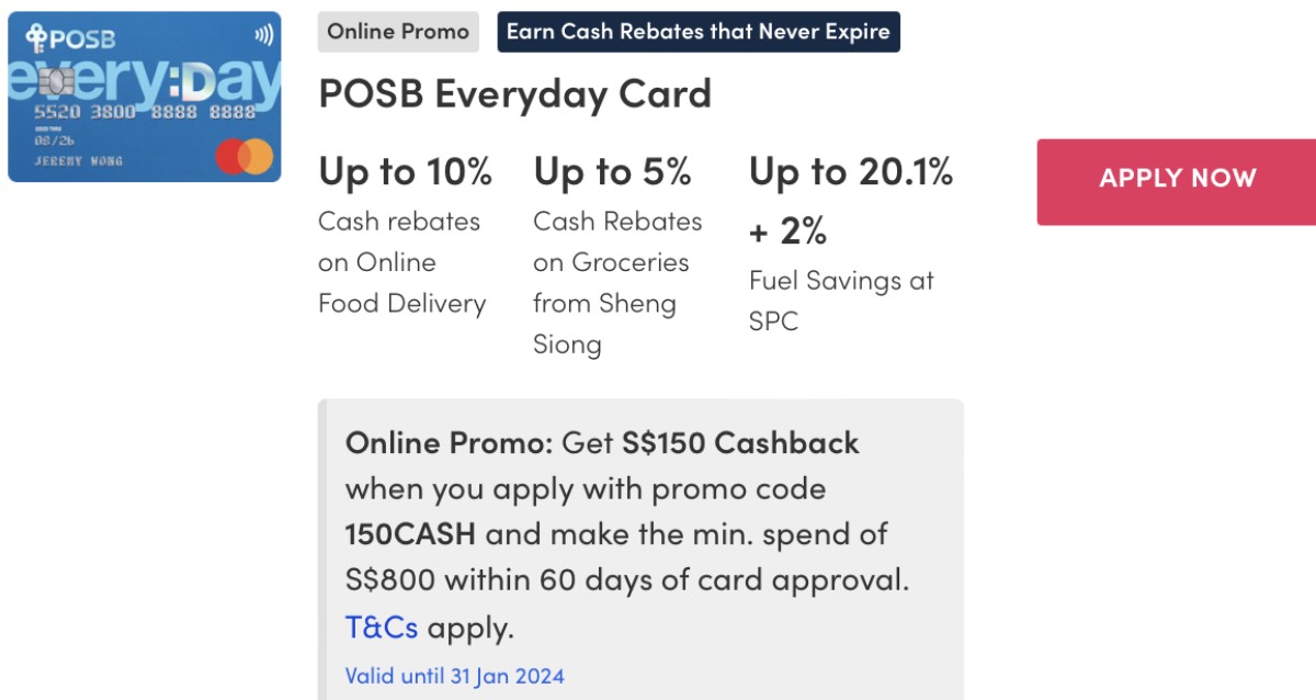 Best credit card promotions in Singapore (September to October 2023